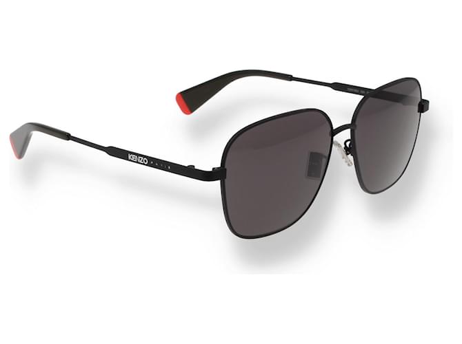 Kenzo Sonnenbrille aus schwarzem Metall Rot  ref.877845