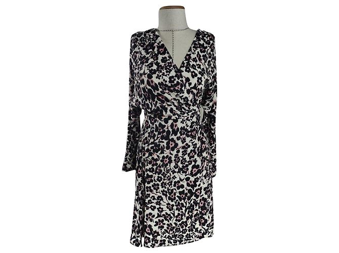 Diane Von Furstenberg Kleid Viscose Mehrfarbig Mehrfarben