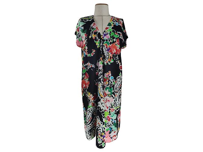 Ralph Lauren Kleid Mehrfarbig Polyester Mehrfarben