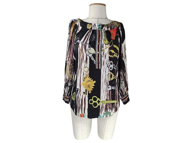 Top in seta multicolore Diane Von Furstenberg