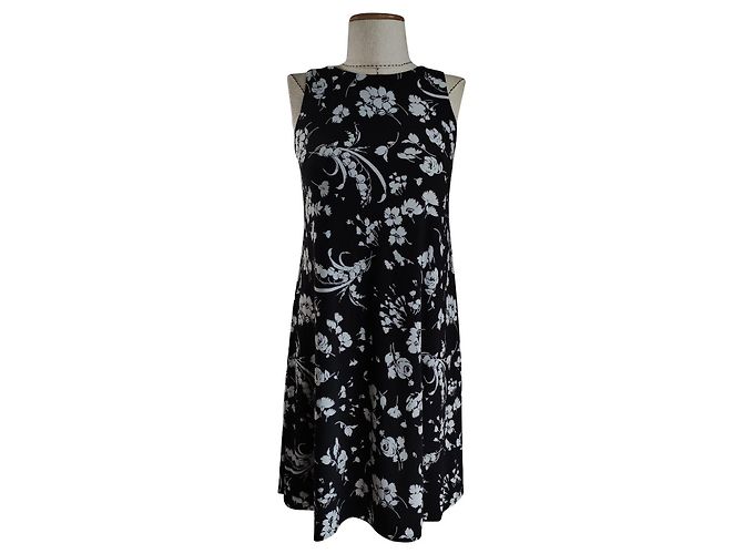 Ralph Lauren Kleid Schwarz Floral