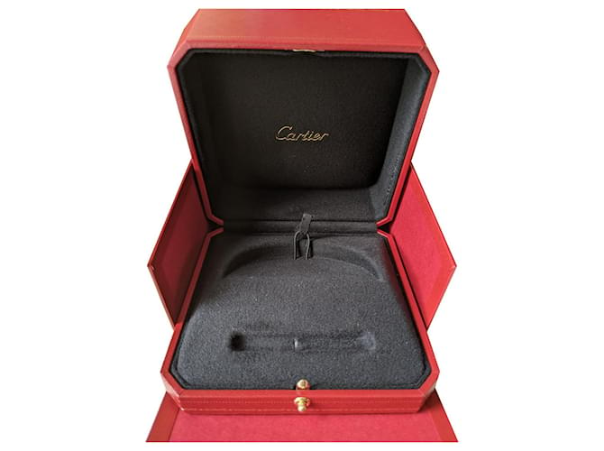 Cartier Caja y bolsa de papel forrada con brazalete Authentic Love Bracelet Roja  ref.878237