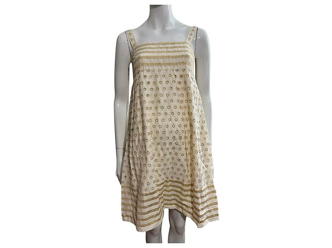 Diane Von Furstenberg DvF Vintage Bobbi Kleid Golden