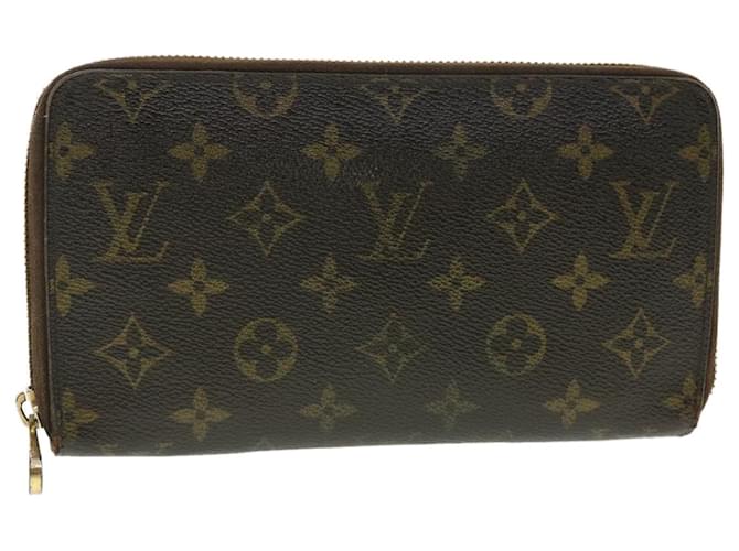 LOUIS VUITTON Louis Vuitton Monogram Zippy Organizer Brown M62581 Women's  Canvas Long Wallet