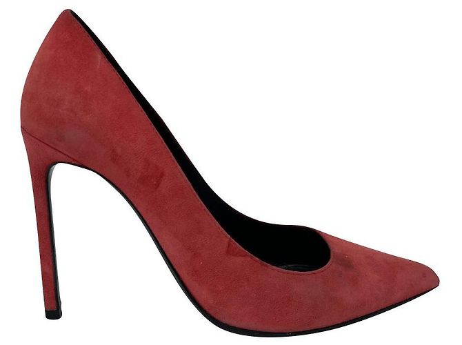 Escarpins Saint Laurent Corail Daim