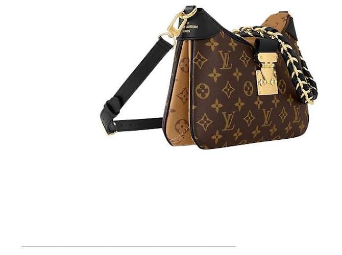 Louis Vuitton Bolsa monograma LV Twinny nova Marrom Lona ref