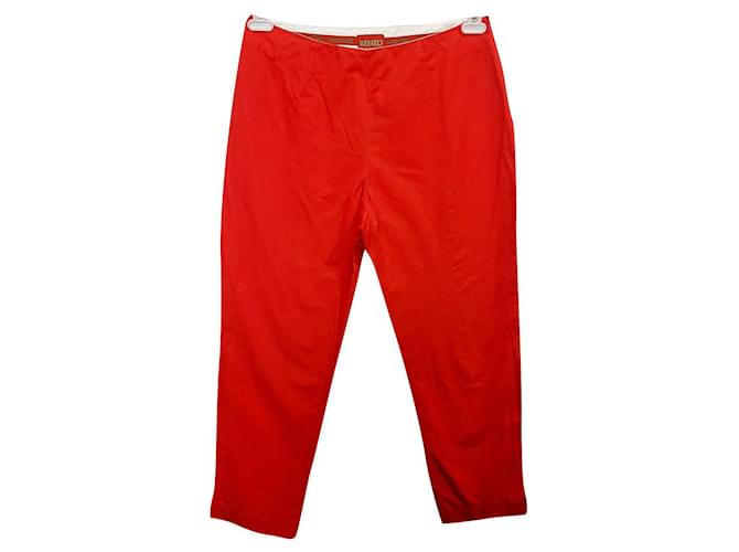Kenzo Pants, leggings Red Cotton  ref.878577
