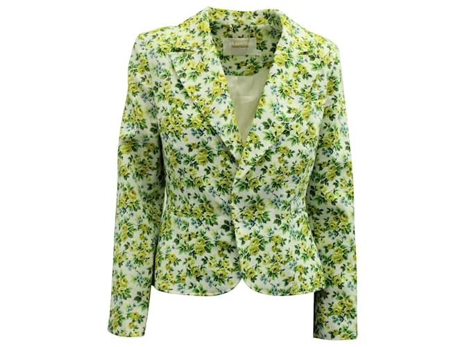 Zimmermann Blazer Floral en Lin Multicolore  ref.878885