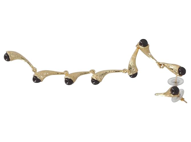 Rejina Pyo Long Earrings in Gold Metal Golden  ref.878890