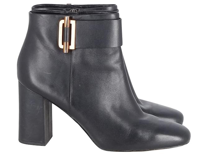 Michael Kors Gloria Ankle Boots in Black Leather  ref.878918