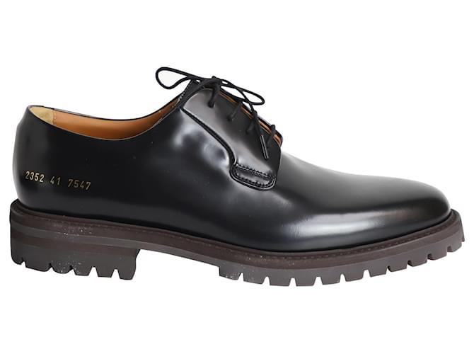 Autre Marque Common Projects Derby-Schuhe aus schwarzem Leder  ref.878943