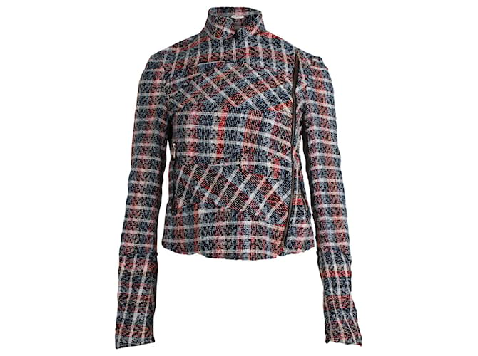 Victoria Beckham Tweed Jacket in Multicolor Cotton Multiple colors  ref.879046