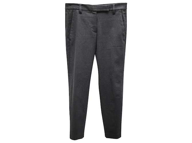 Brunello Cucinelli Classic Trousers in Grey Cotton   ref.879129