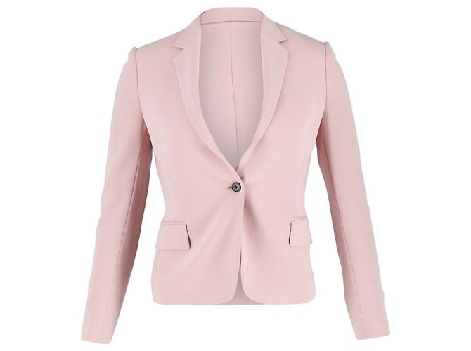 Joseph Single Button Blazer in Pastel Pink Acetate