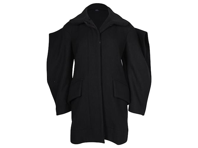Vivienne Westwood Mantel mit übergroßen Ärmeln aus schwarzer Wolle  ref.879205