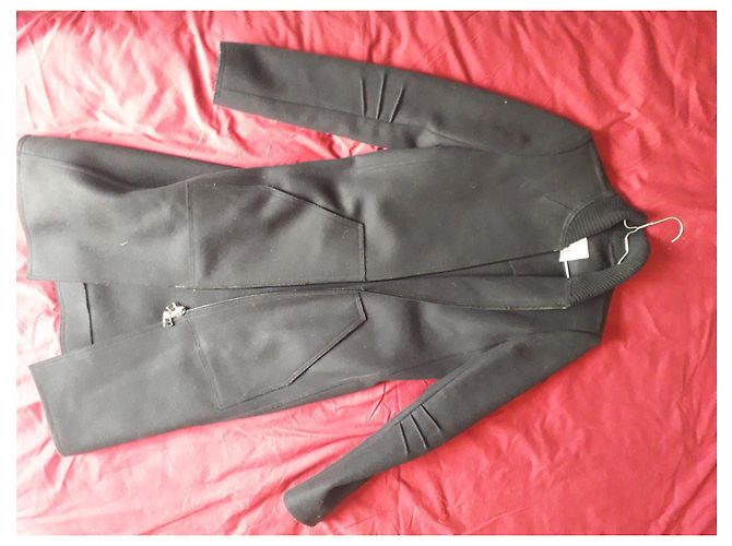 Autre Marque Cappotto in lana nero IRFÉ