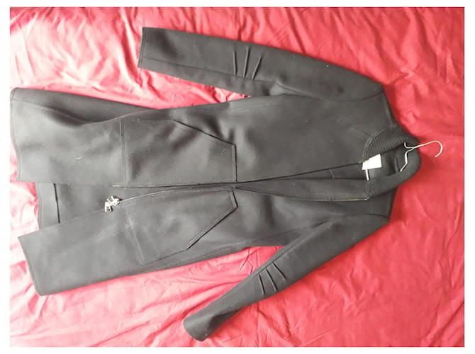 Autre Marque Coats, Outerwear Black Wool  ref.879283