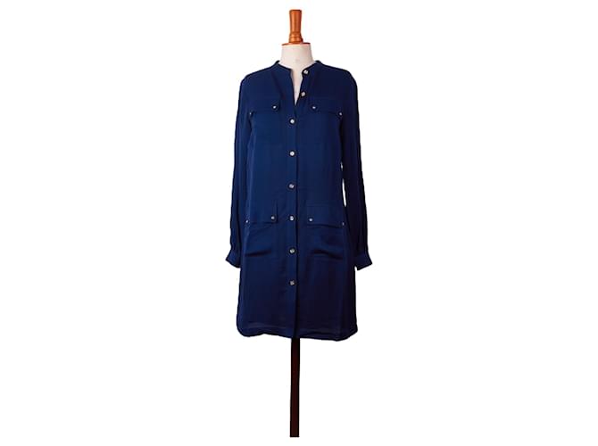 Michael Kors dress 38 Blue Silk  ref.879462