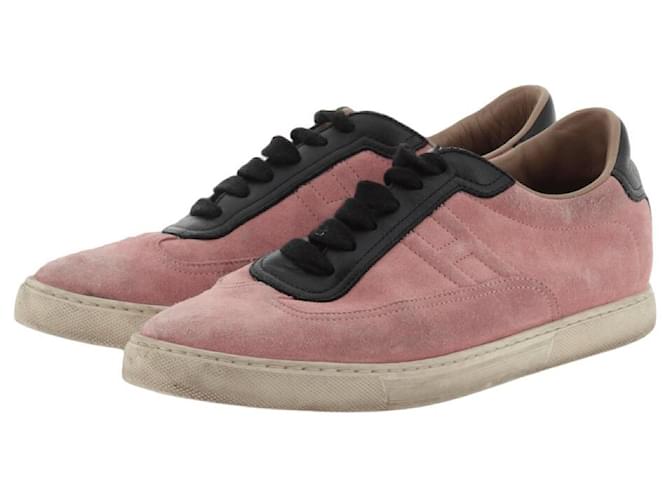 Hermès sneakers 39 Pink Deerskin  ref.879698