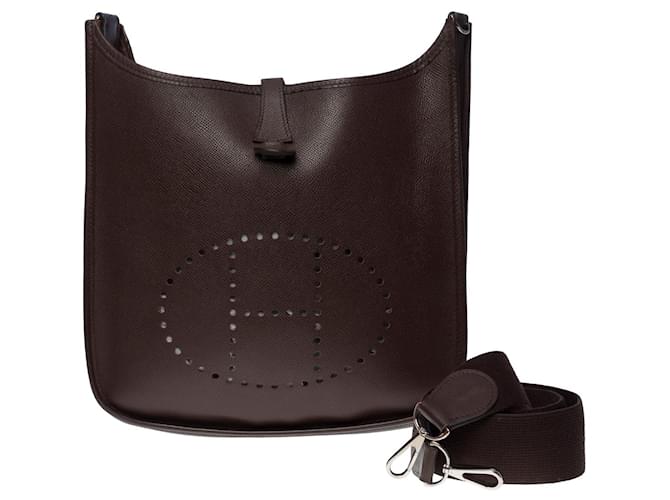 Hermès Evelyne shoulder bag 29 in brown epsom-101172 Leather  ref.879788