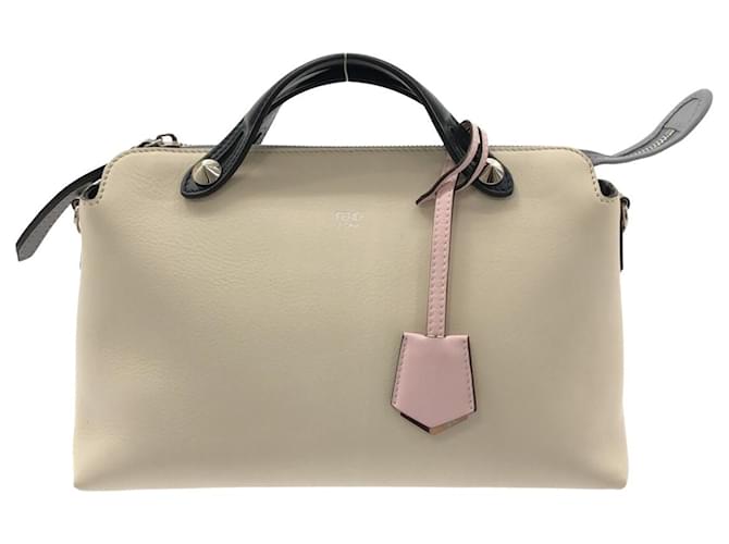 By The Way Fendi A proposito Media Beige Pelle  ref.879814