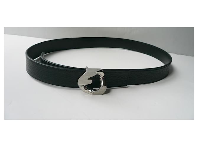 GIVENCHY Reversible Belt G CHAIN BLACK very good condition 85 Leather  ref.879894