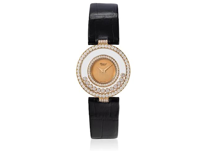 Chopard Happy Diamonds Gold hardware Exotic leather  ref.879908