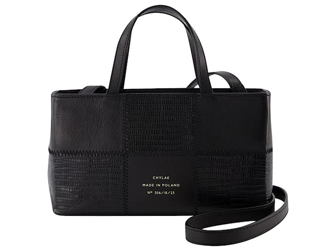 Autre Marque Patchwork Tote - Chylak - Leather - Black Pony-style calfskin  ref.880151