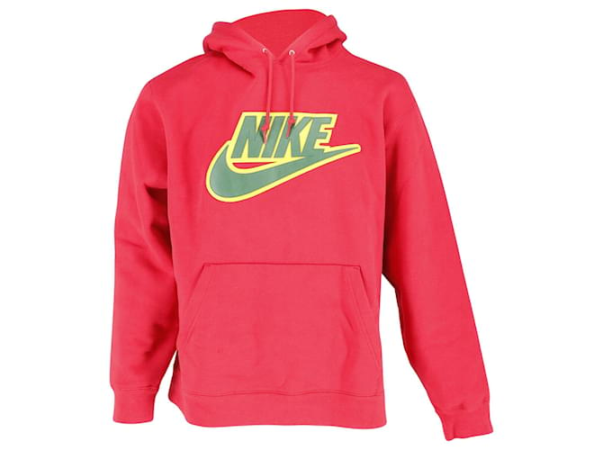 Autre Marque Nike x Supreme Hooded Sweatshirt in Red Cotton  ref.880155