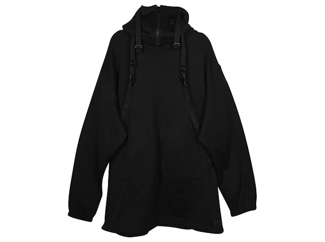 Autre Marque Adidas Y-3 Parachute Hoodie in Black Cotton  ref.880182
