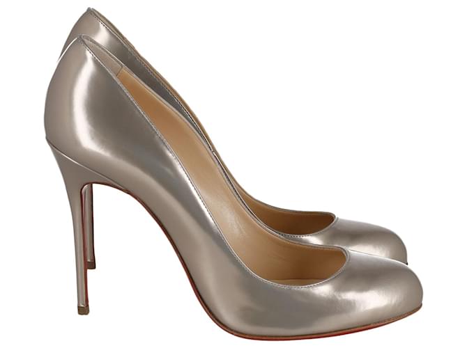 Christian Louboutin Simple Pumps in Gold Leather  Golden Patent leather  ref.880196