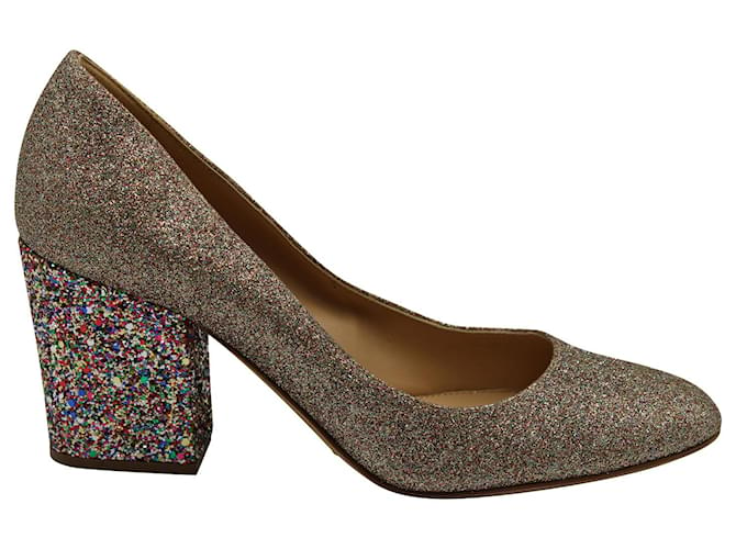 Sapatos de glitter Sergio Rossi em couro multicolorido Multicor  ref.880209