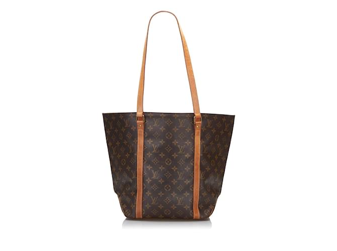 Louis Vuitton Monogram Sac Shopping Tote M51108 Brown Cloth  ref.880329