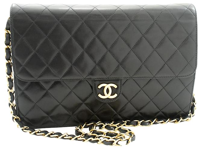 Chanel Timeless Black Leather  ref.880363