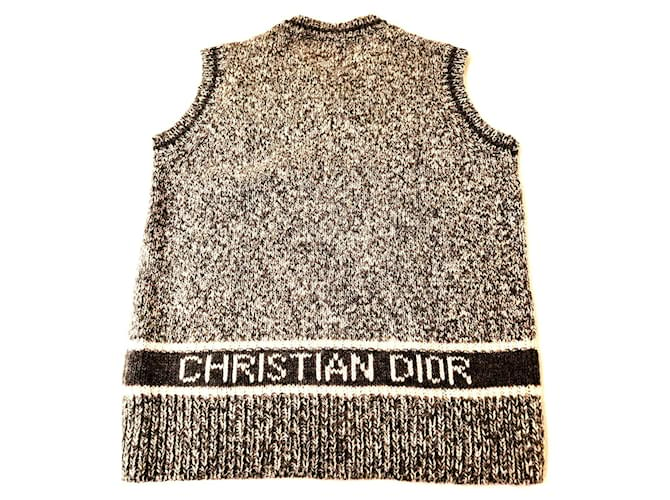 Dior Knitwear Grey Cashmere Wool  ref.880387