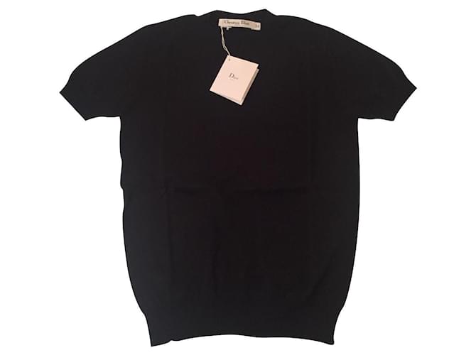 Dior Knitwear Black Cotton Wool  ref.880404