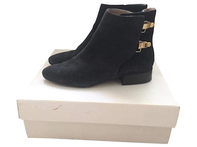 Chloé ankle boots Blu navy Scamosciato  ref.880500