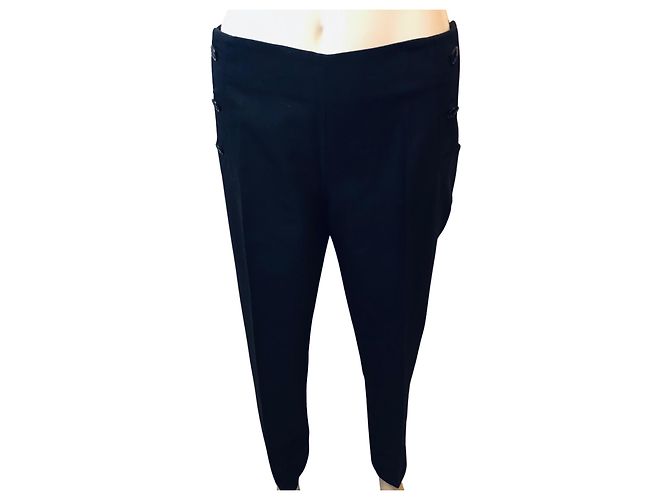 Pantaloni dritti Zapa blu navy
