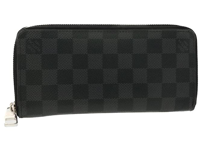 Carteira LOUIS VUITTON Damier Grafite Zippy Vertical N63095 Autenticação de LV 39379 Damier ebene  ref.880672