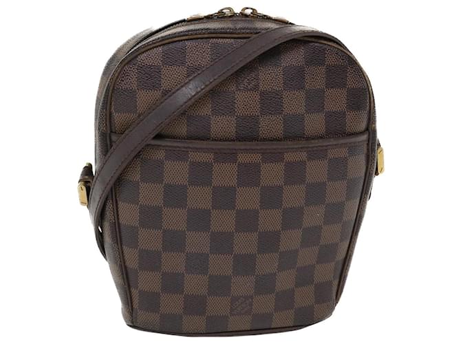 Pre-Owned Louis Vuitton Ipanema GM Damier Ebene Brown 