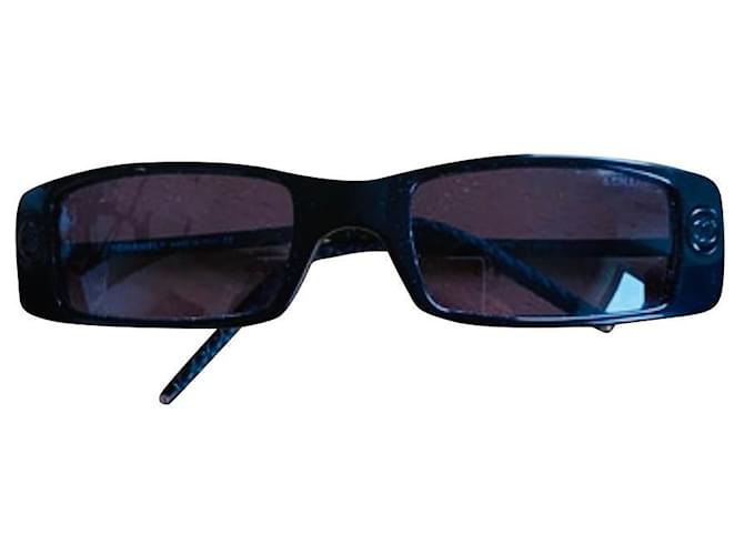 Cambon Chanel glasses Black Plastic ref.881001 - Joli Closet
