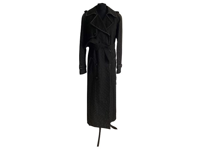 Chanel Gabardinas Negro