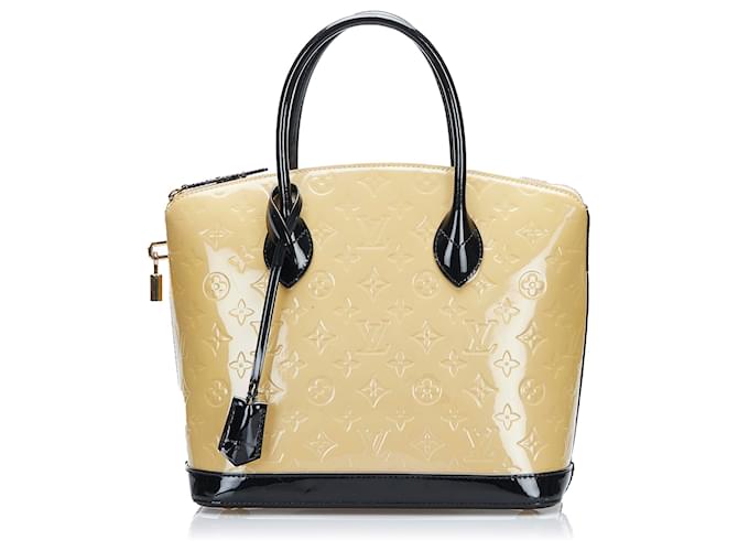 Louis Vuitton Yellow Vernis Lockit PM Leather Patent leather  ref.881042