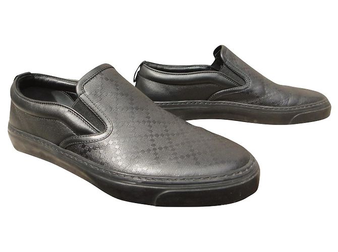 Gucci P-Loafer schwarzes Leder 40