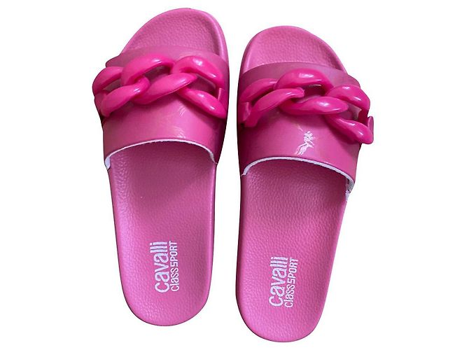 Sandali Just Cavalli Rosa in Gomma Taglia 39