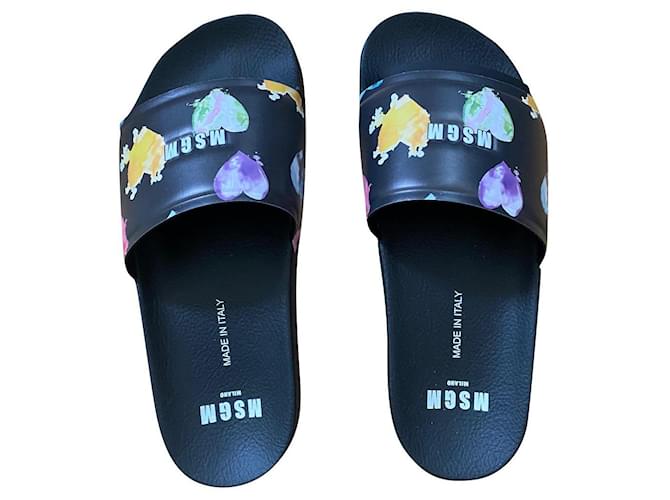 MSGM black slippers Rubber  ref.881237