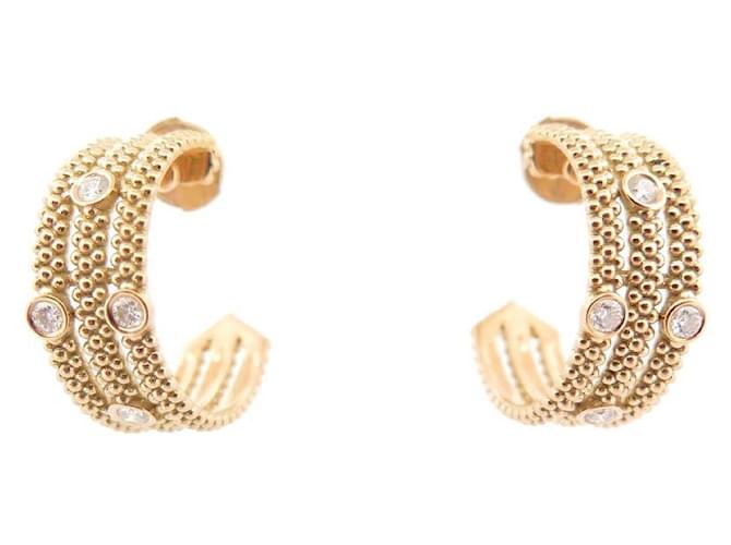 NINE EARRINGS MAUBOUSSIN THE FIRST DAY YELLOW GOLD 18k diamonds Golden  ref.881278