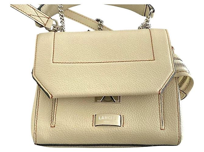 Lancel Ninon Lederhandtasche Beige