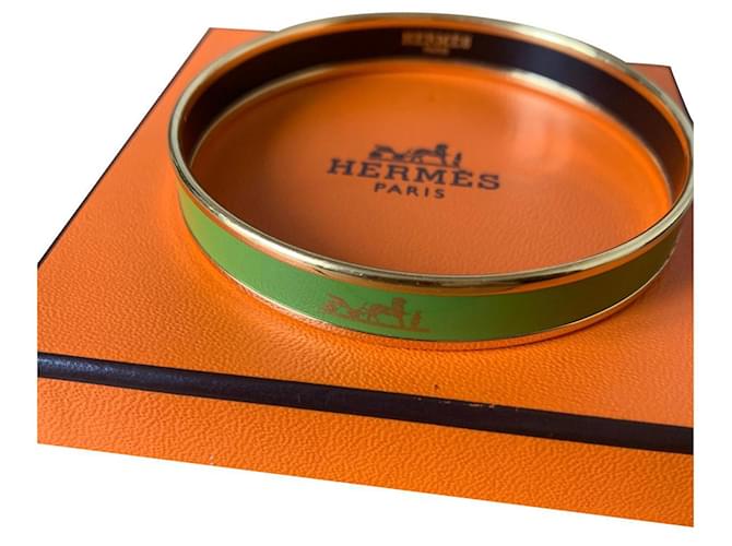 Hermès Esposas Verde Gold hardware Metal  ref.881308