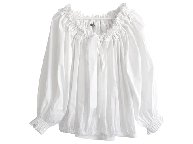 Alexander Mcqueen Resort 2012 pirate blouse White Cotton  ref.881322